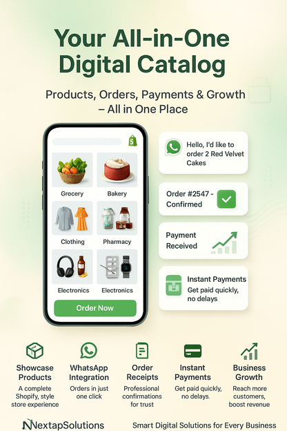 Digital WhatsApp store + catalog